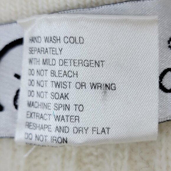 Vintage Pappagallo Beaded Pearl Off-Shoulder Sweater | Angora Wool Blend - Picture 9 of 11